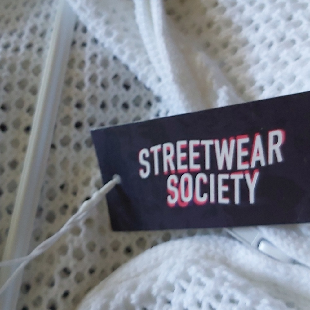 💢SOLD💢Streetwear Society Open Knit Zipped up Hoodie - Picture 13 of 13